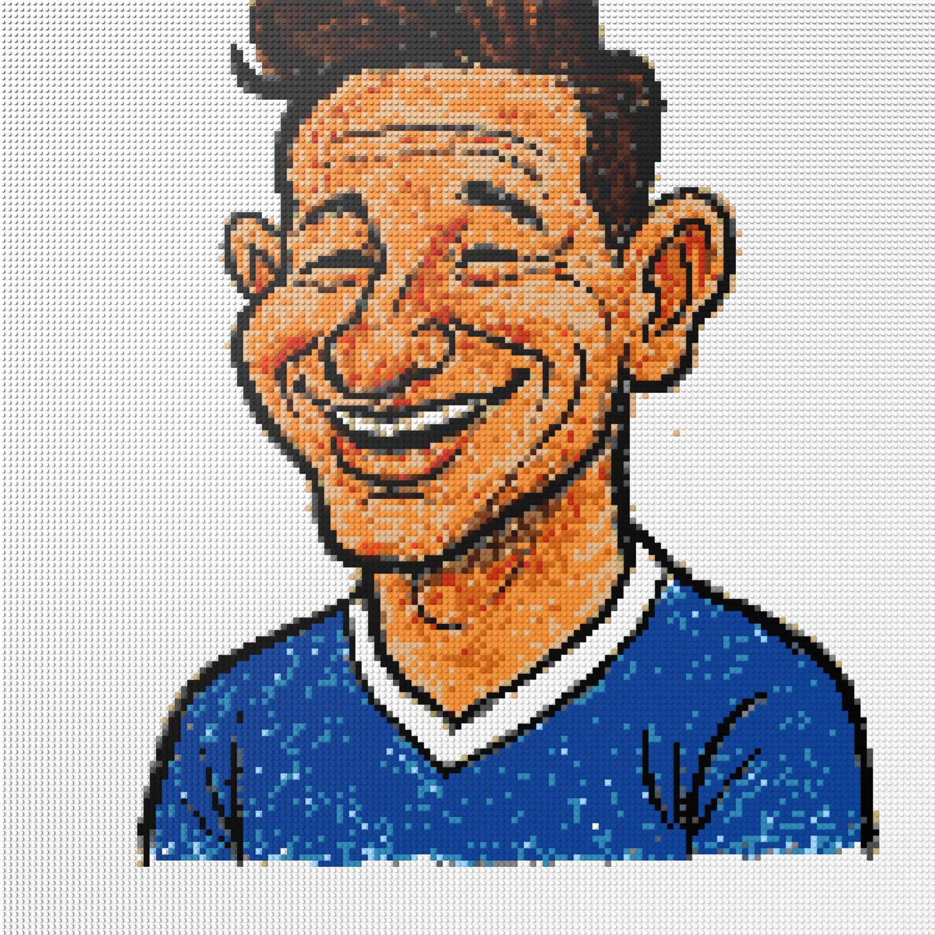 150*150studs, 120*120cm, 47,25*47,25inch