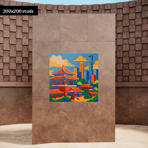 200*200studs, 160*160cm, 63*63inch