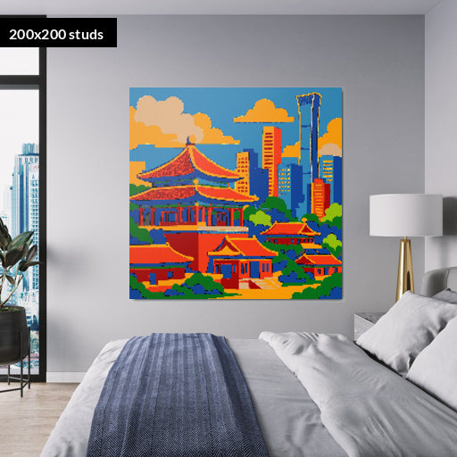200*200studs, 160*160cm, 63*63inch