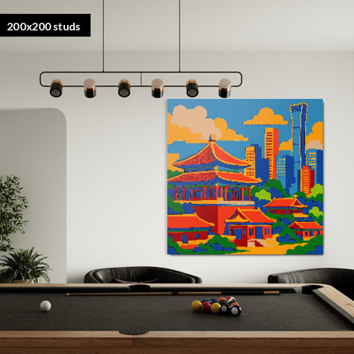 200*200studs, 160*160cm, 63*63inch