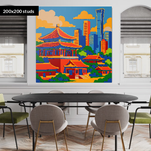 200*200studs, 160*160cm, 63*63inch