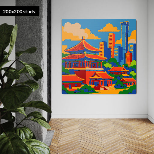 200*200studs, 160*160cm, 63*63inch