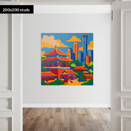 200*200studs, 160*160cm, 63*63inch