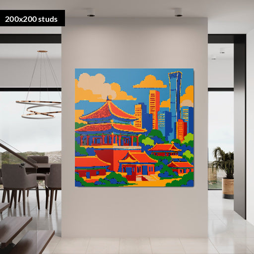 200*200studs, 160*160cm, 63*63inch