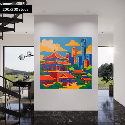 200*200studs, 160*160cm, 63*63inch