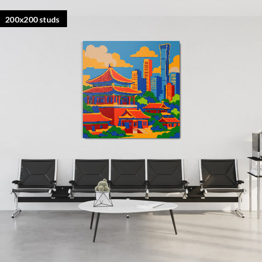 200*200studs, 160*160cm, 63*63inch