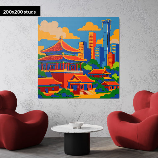 200*200studs, 160*160cm, 63*63inch