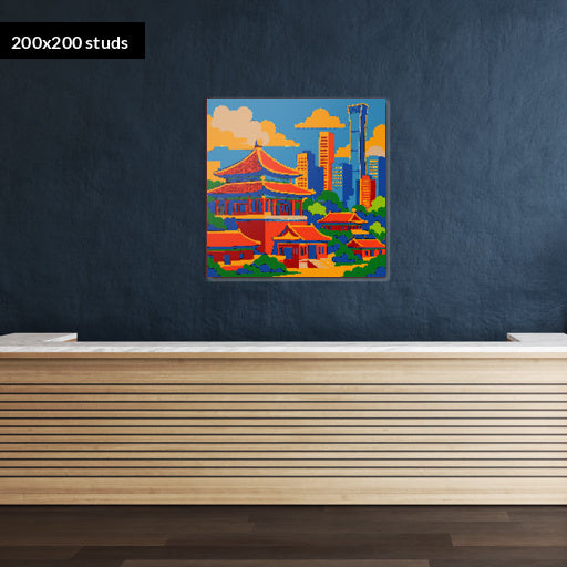 200*200studs, 160*160cm, 63*63inch