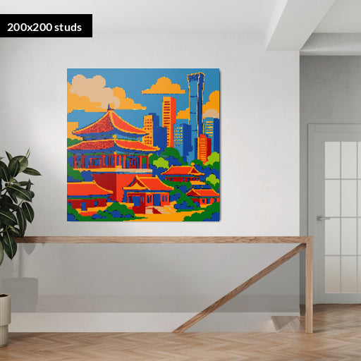 200*200studs, 160*160cm, 63*63inch