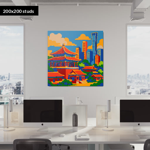 200*200studs, 160*160cm, 63*63inch