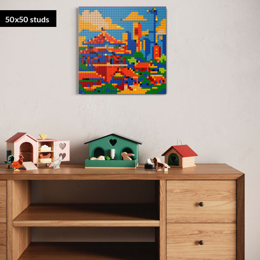 50*50studs, 40*40cm, 15,75*15,75inch
