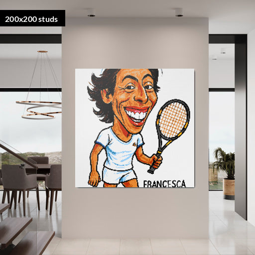 200*200studs, 160*160cm, 63*63inch