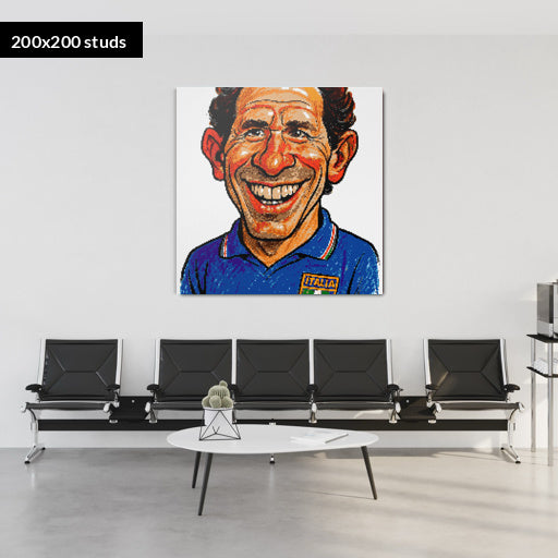 200*200studs, 160*160cm, 63*63inch