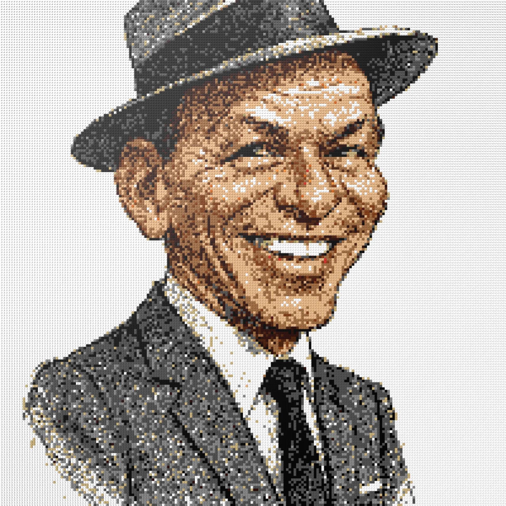 200*200studs, 160*160cm, 63*63inch