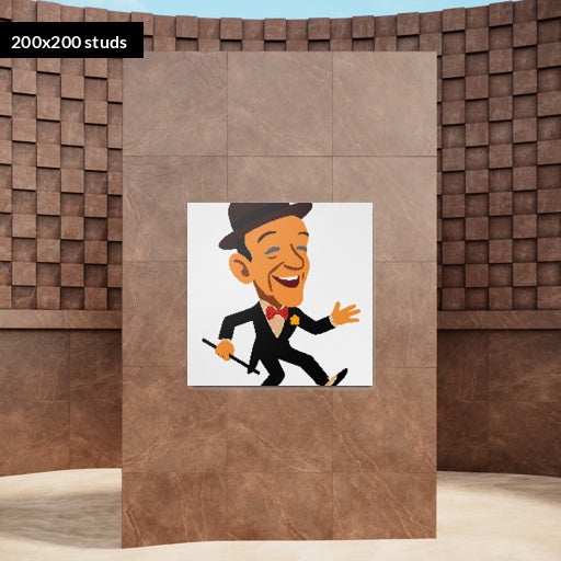 200*200studs, 160*160cm, 63*63inch