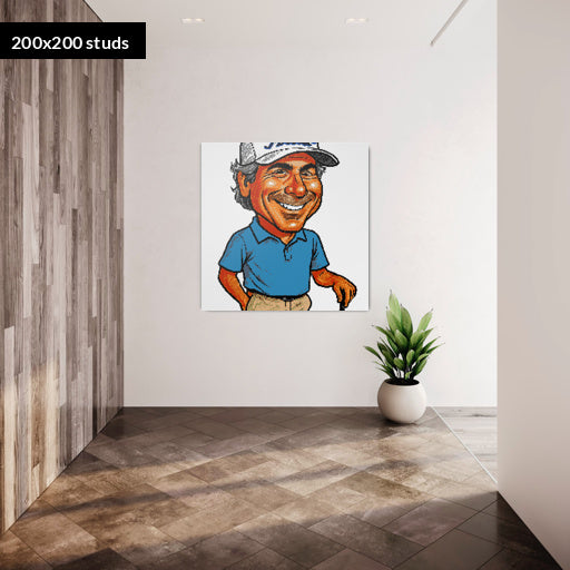 200*200studs, 160*160cm, 63*63inch