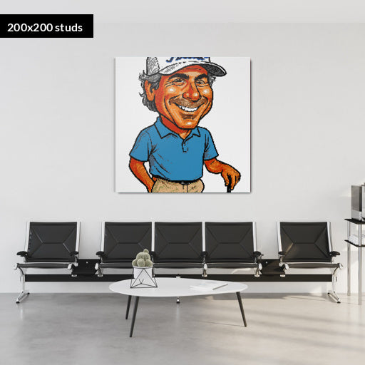 200*200studs, 160*160cm, 63*63inch