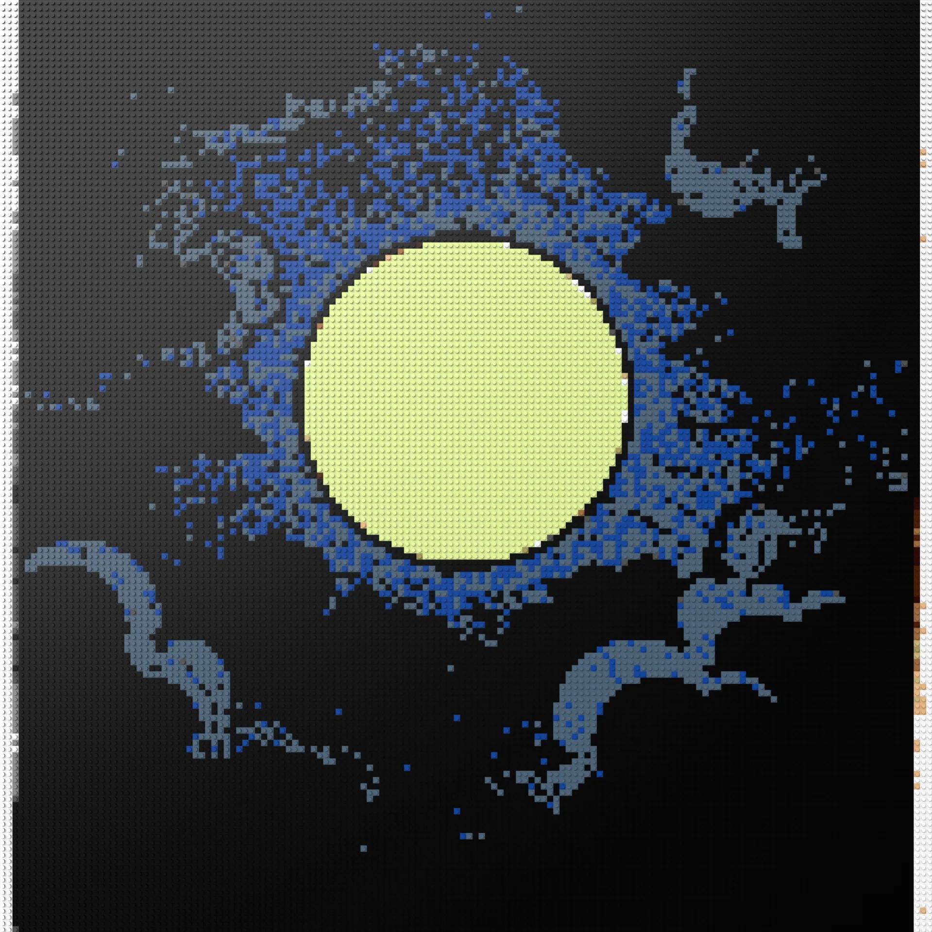 150*150studs, 120*120cm, 47,25*47,25inch