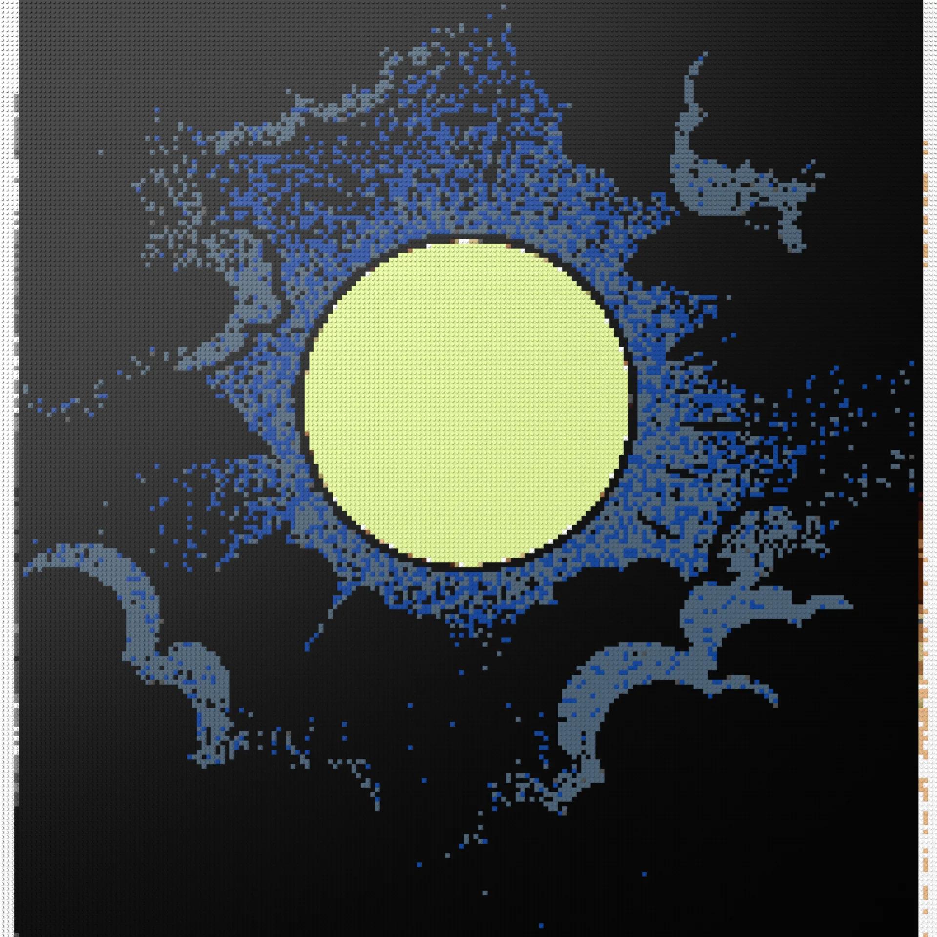 200*200studs, 160*160cm, 63*63inch