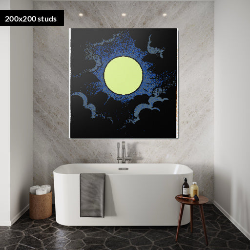 200*200studs, 160*160cm, 63*63inch