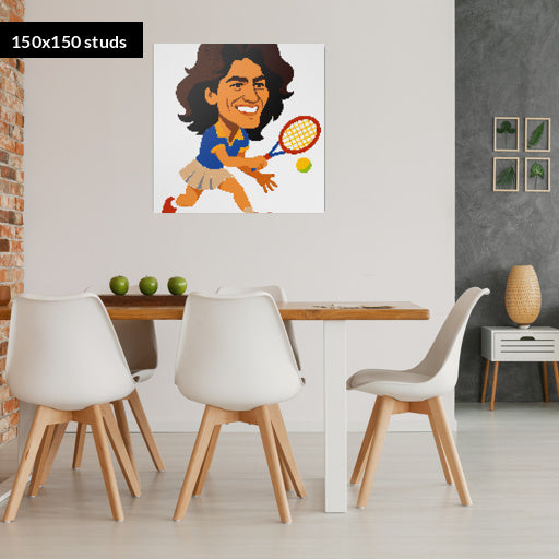 150*150studs, 120*120cm, 47,25*47,25inch