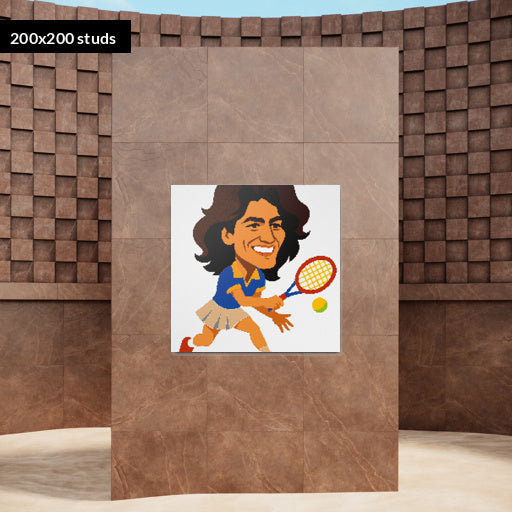 200*200studs, 160*160cm, 63*63inch