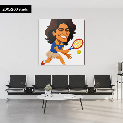 200*200studs, 160*160cm, 63*63inch