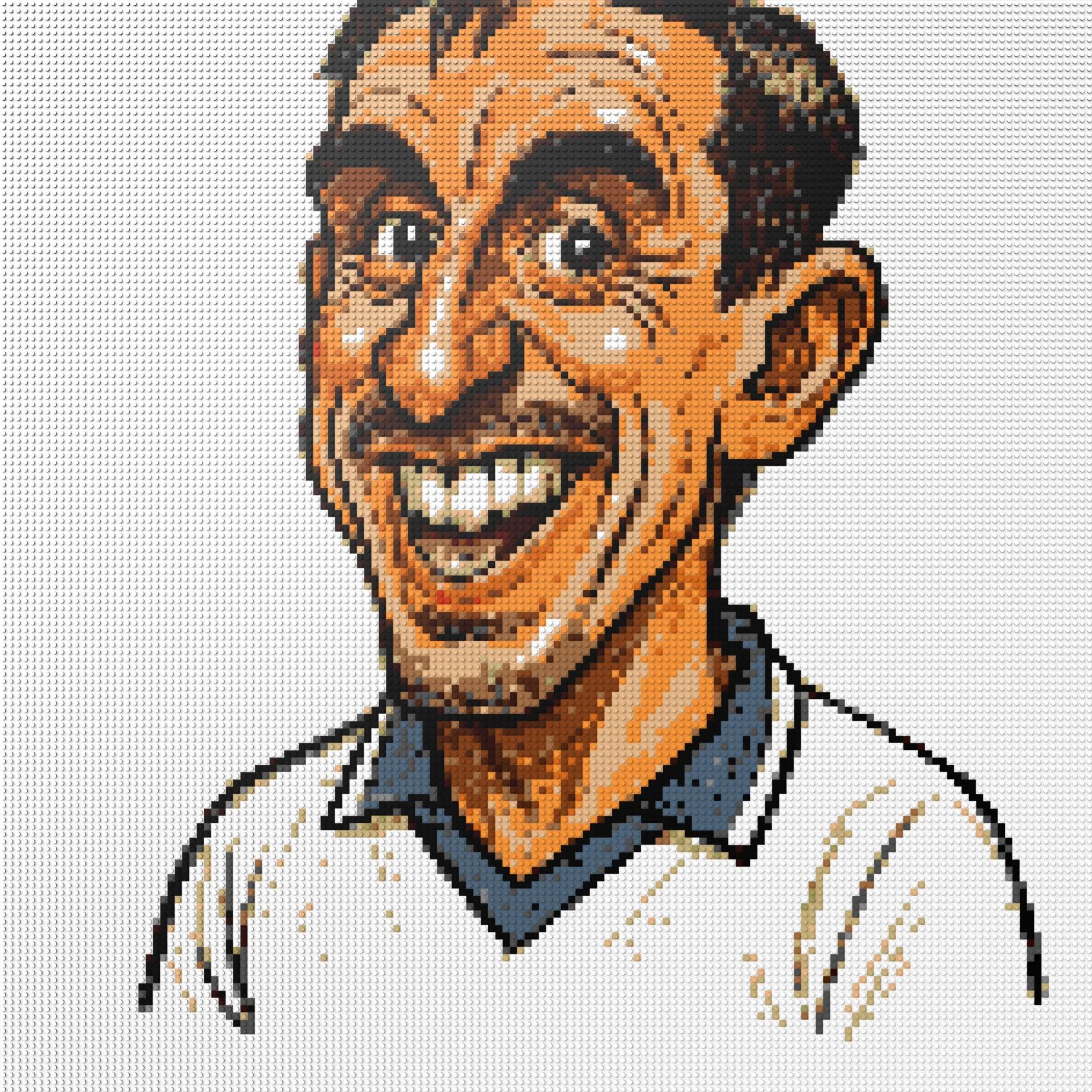 150*150studs, 120*120cm, 47,25*47,25inch