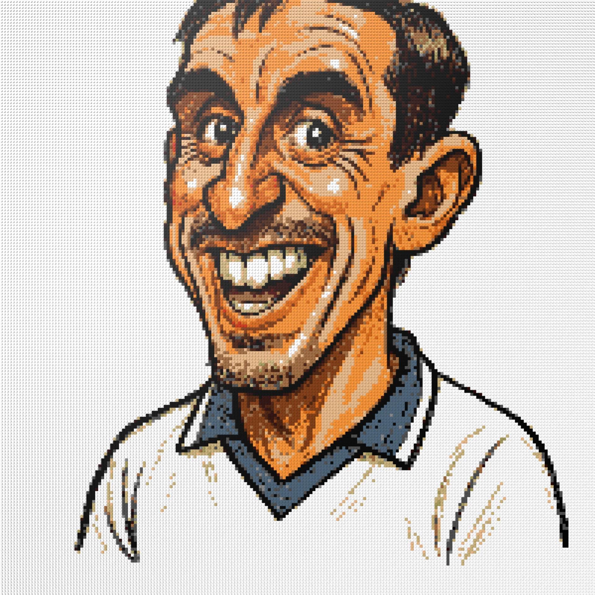 200*200studs, 160*160cm, 63*63inch