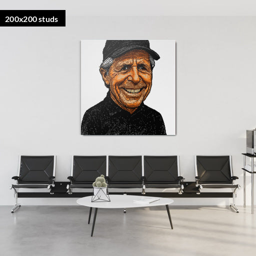 200*200studs, 160*160cm, 63*63inch