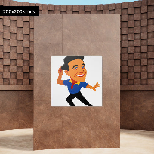 200*200studs, 160*160cm, 63*63inch