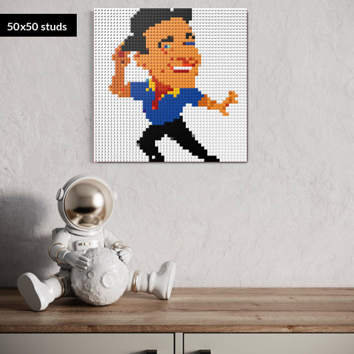 50*50studs, 40*40cm, 15,75*15,75inch