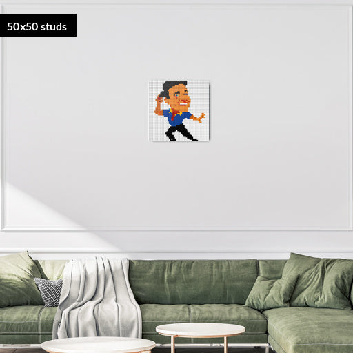 50*50studs, 40*40cm, 15,75*15,75inch