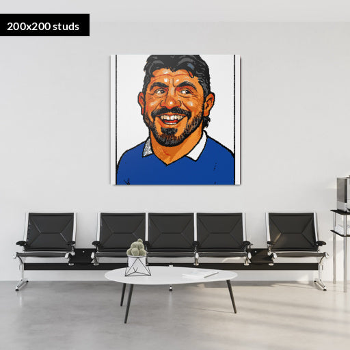 200*200studs, 160*160cm, 63*63inch