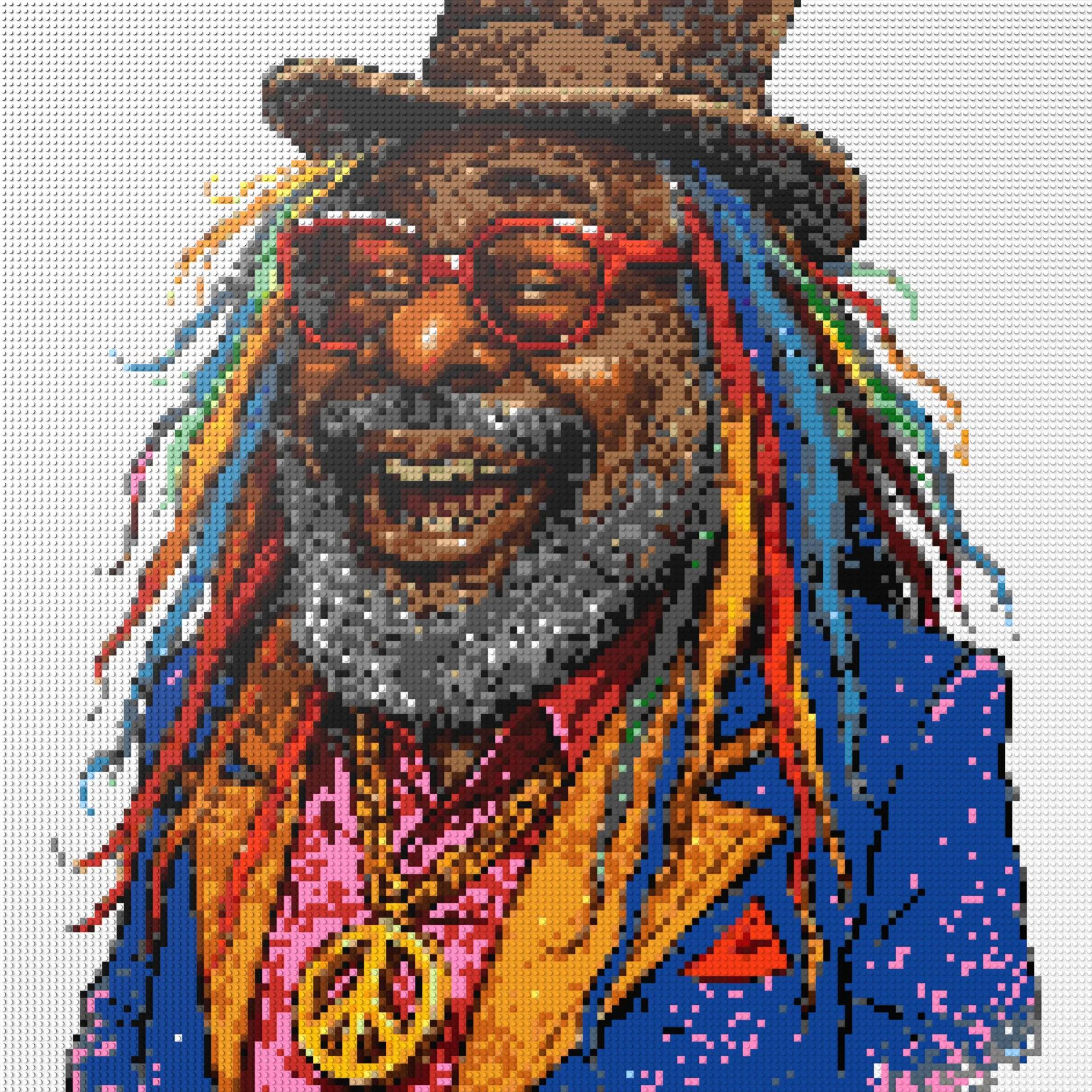 150*150studs, 120*120cm, 47,25*47,25inch