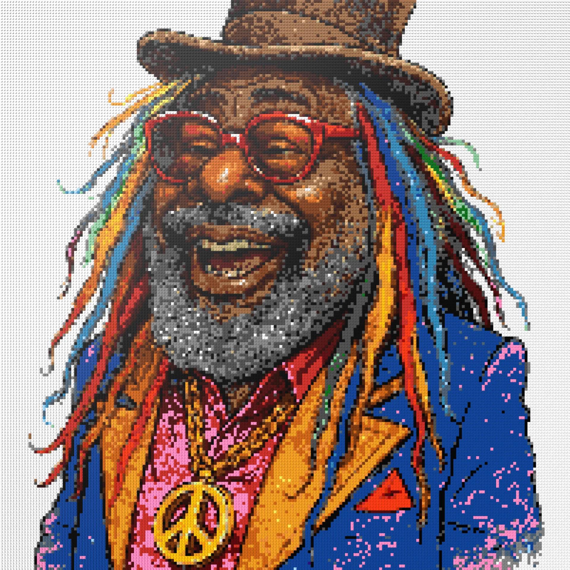 200*200studs, 160*160cm, 63*63inch