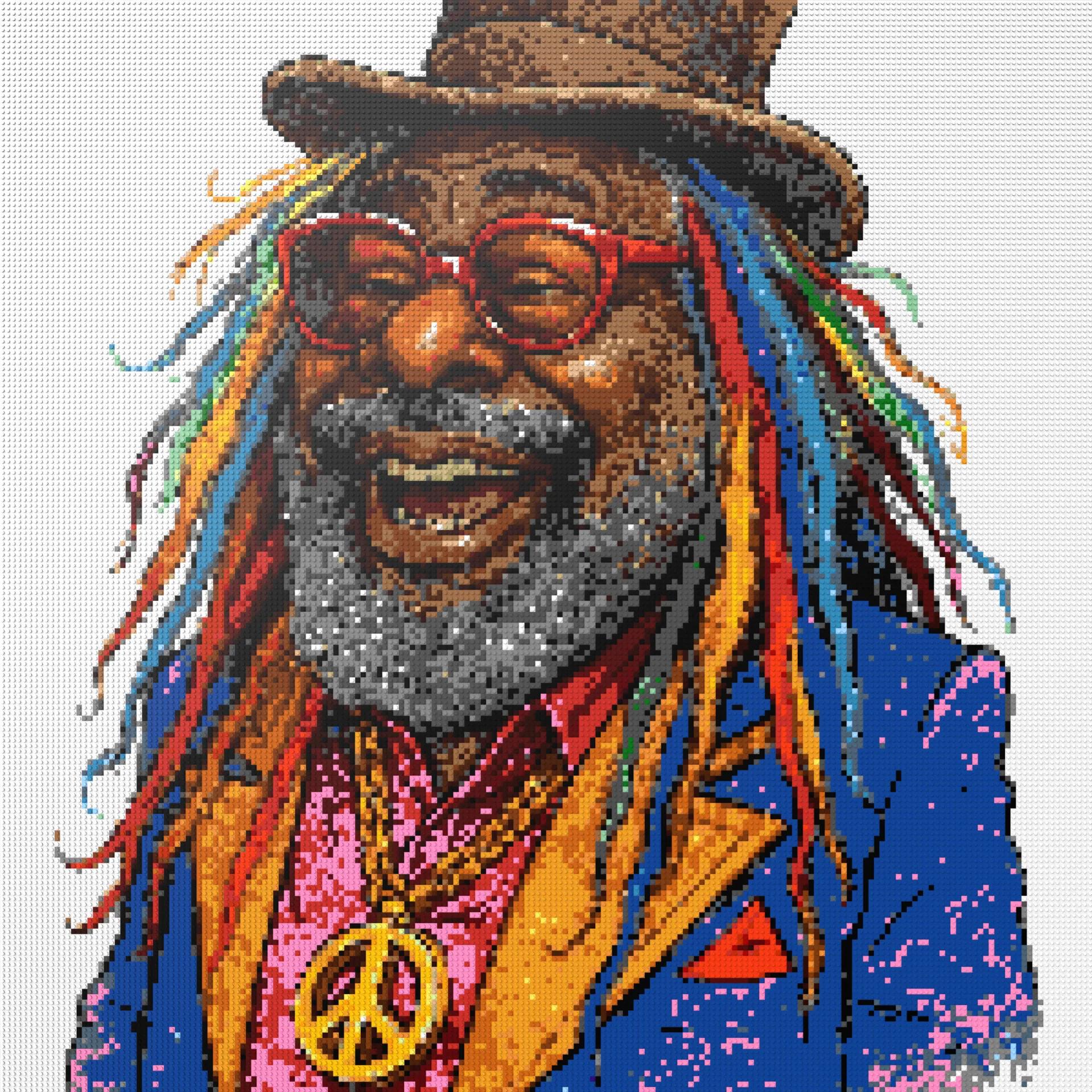 200*200studs, 160*160cm, 63*63inch