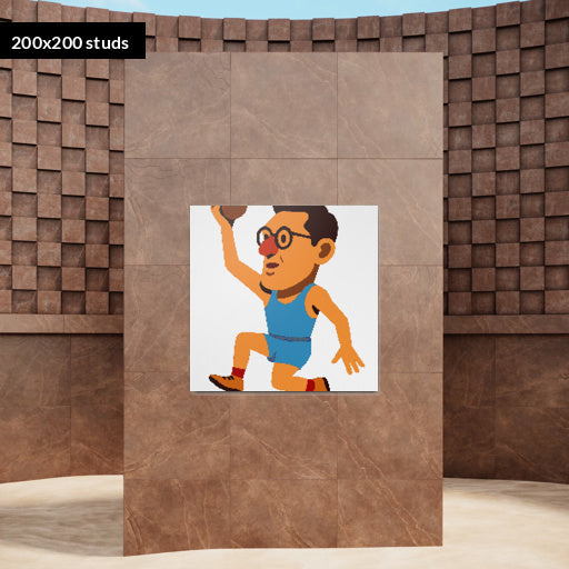200*200studs, 160*160cm, 63*63inch