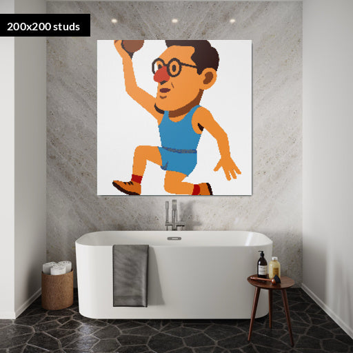 200*200studs, 160*160cm, 63*63inch