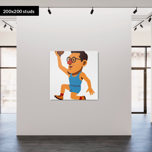 200*200studs, 160*160cm, 63*63inch