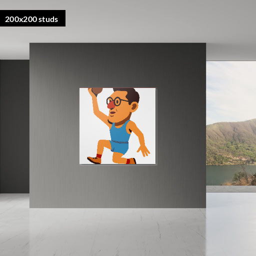 200*200studs, 160*160cm, 63*63inch