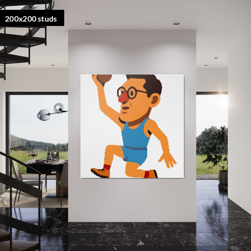 200*200studs, 160*160cm, 63*63inch