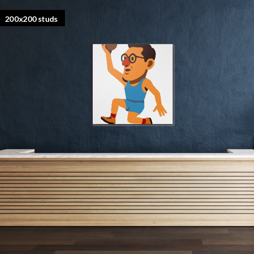200*200studs, 160*160cm, 63*63inch