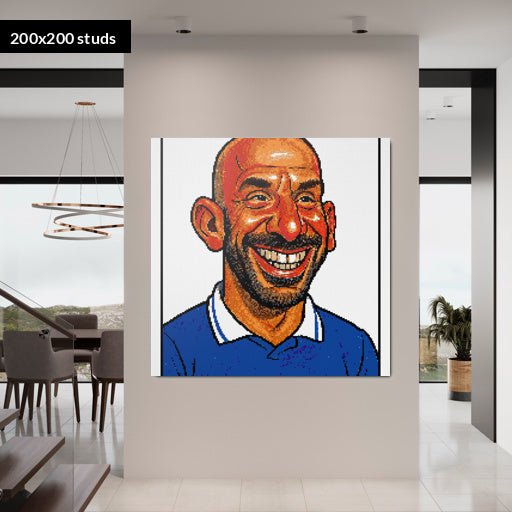 200*200studs, 160*160cm, 63*63inch