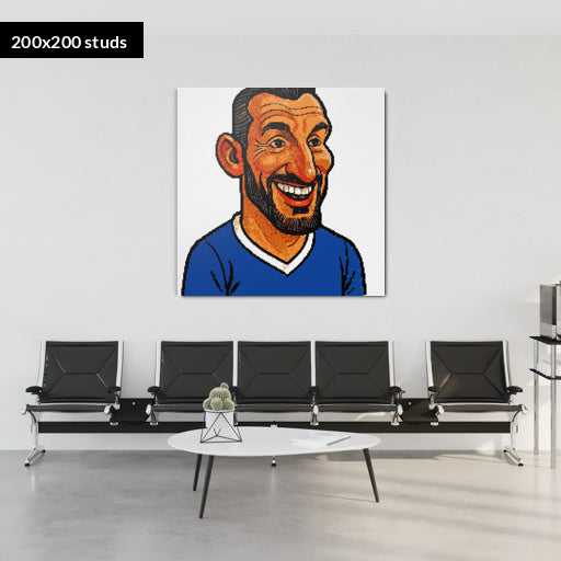 200*200studs, 160*160cm, 63*63inch