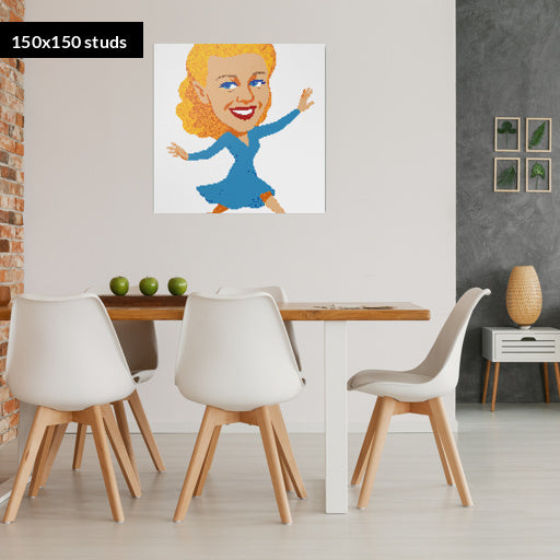 150*150studs, 120*120cm, 47,25*47,25inch