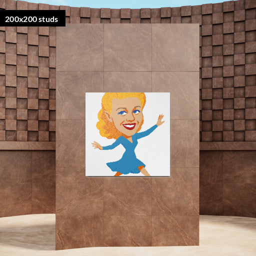 200*200studs, 160*160cm, 63*63inch