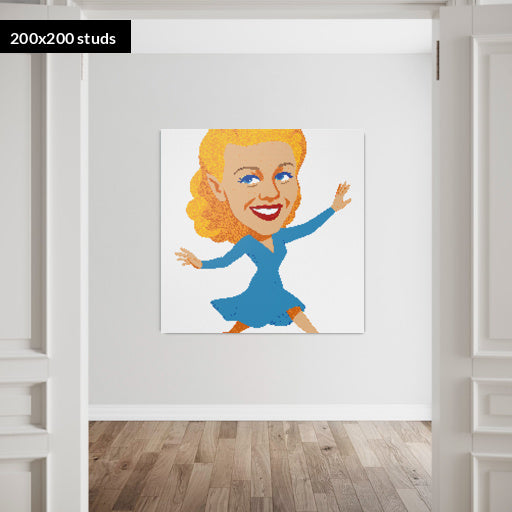 200*200studs, 160*160cm, 63*63inch