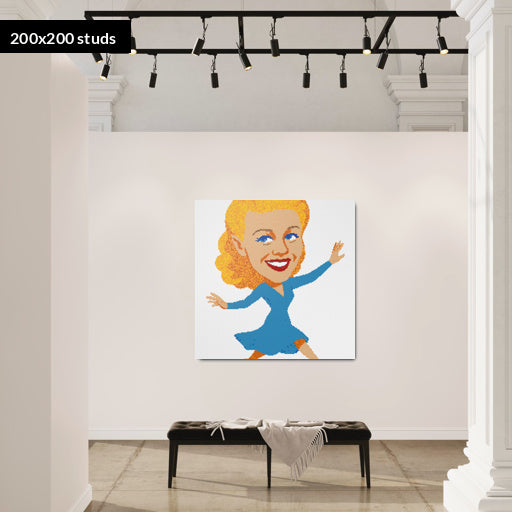 200*200studs, 160*160cm, 63*63inch