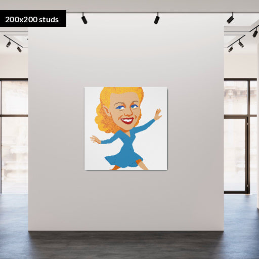 200*200studs, 160*160cm, 63*63inch